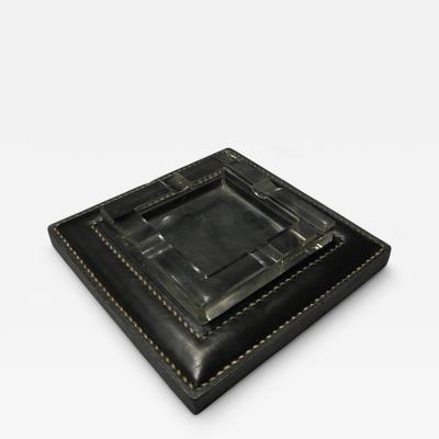  Herm s 1960s Stitched leather ashtray by Paul Dupr Lafon for Herm s