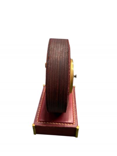  Herm s 1960s Stitched leather barometer by Paul Dupr Lafon for Herm s