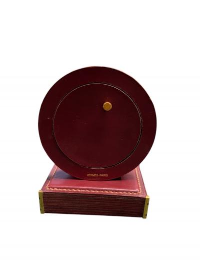  Herm s 1960s Stitched leather barometer by Paul Dupr Lafon for Herm s