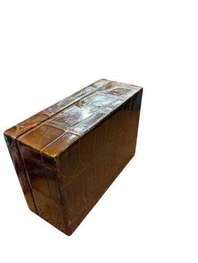 Herm s 1970s Crocodile box by Herm s