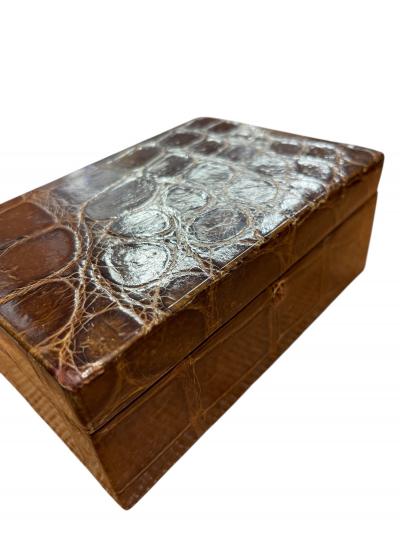  Herm s 1970s Crocodile box by Herm s