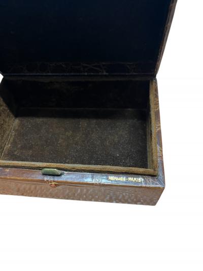  Herm s 1970s Crocodile box by Herm s