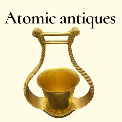  Herm s 1970s Gilt bronze pen holder by Herm s