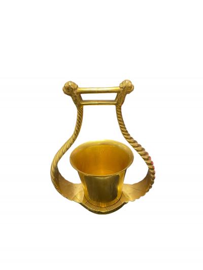  Herm s 1970s Gilt bronze pen holder by Herm s
