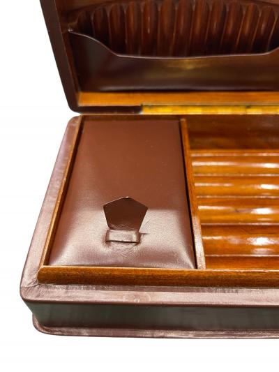  Herm s 1970s Leather cigarettes box by Herm s