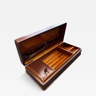  Herm s 1970s Leather cigarettes box by Herm s