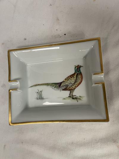  Herm s 1970s Porcelain D corative ashtray or vide poche by Herm s