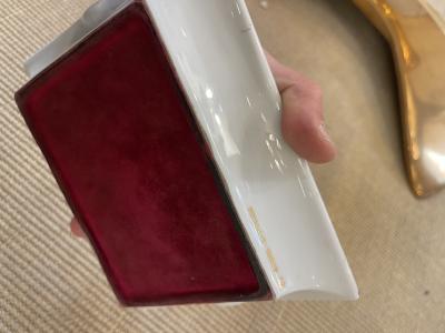  Herm s 1970s Porcelain D corative ashtray or vide poche by Herm s