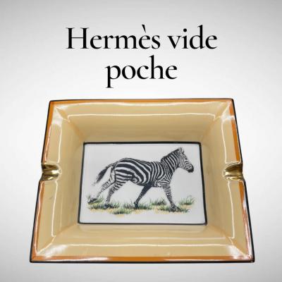  Herm s 1970s Porcelain ashtray or vide poche by HERMES