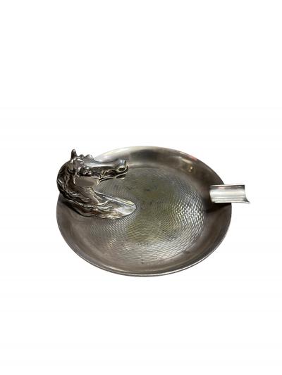  Herm s 1970s Silver plated ashtray by Herm s