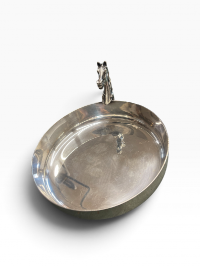  Herm s 1970s Silver plated decorative vide poche by HERMES