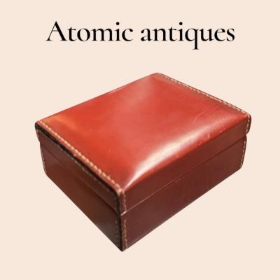  Herm s 1970s Stitched leather box by Herm s