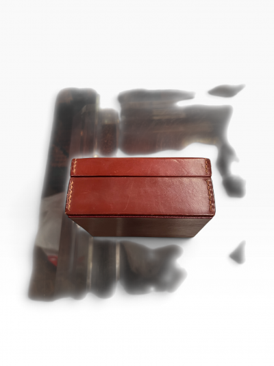  Herm s 1970s Stitched leather box by Herm s