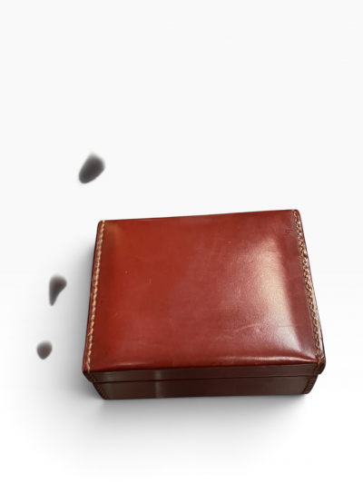  Herm s 1970s Stitched leather box by Herm s