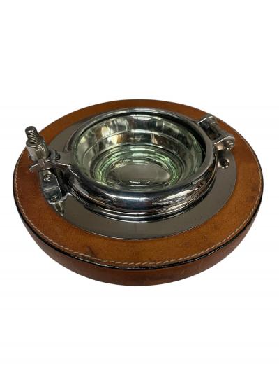  Herm s 1970s Stitched leather port hole vide poche by Herm s