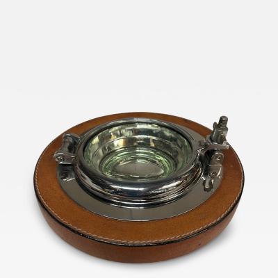  Herm s 1970s Stitched leather port hole vide poche by Herm s