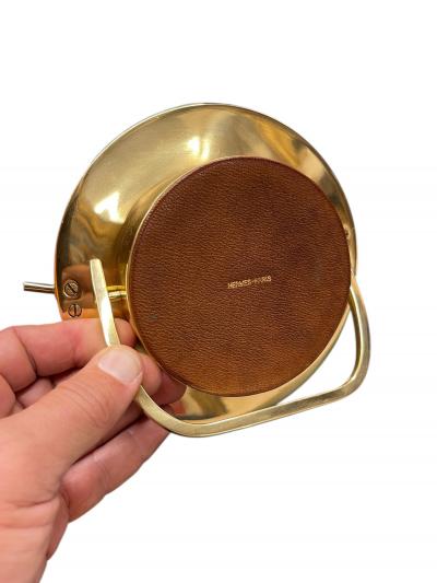  Herm s 1970s bronze porthole picture frame by Herm s