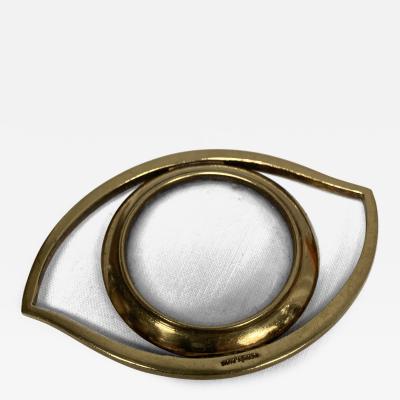  Herm s 1970s eye bronze desk lens by Herm s