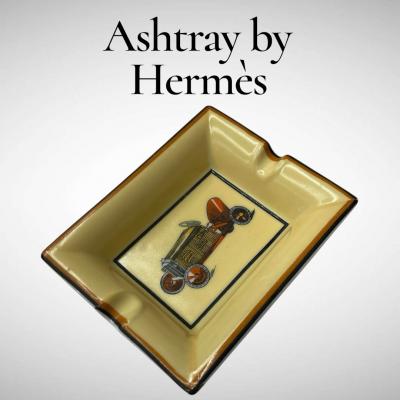  Herm s 1970s porcelain ashtray by Hermes