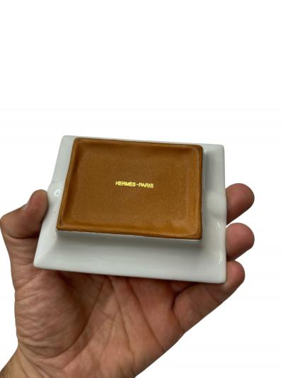  Herm s 1970s porcelain ashtray by Hermes