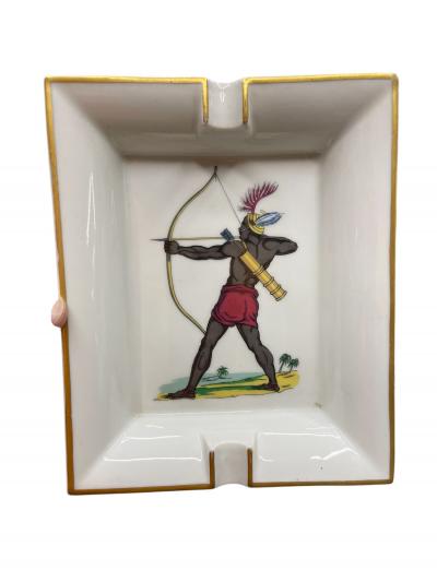  Herm s 1970s porcelain ashtray or vide poche by Herm s