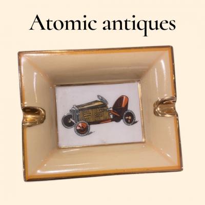  Herm s 1970s porcelaine vide poche or ashtray by Herm s