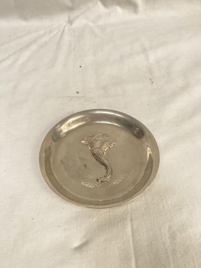  Herm s 1970s silver plated vide poche or ashtray by Herm s