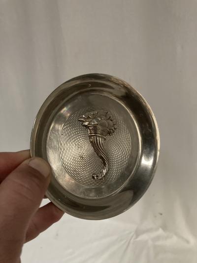  Herm s 1970s silver plated vide poche or ashtray by Herm s