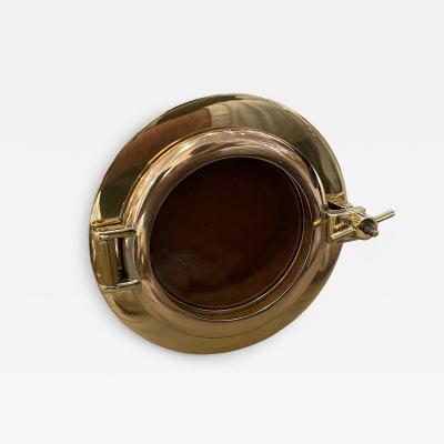  Herm s 1980s Bronze porthole picture frame by Herm s