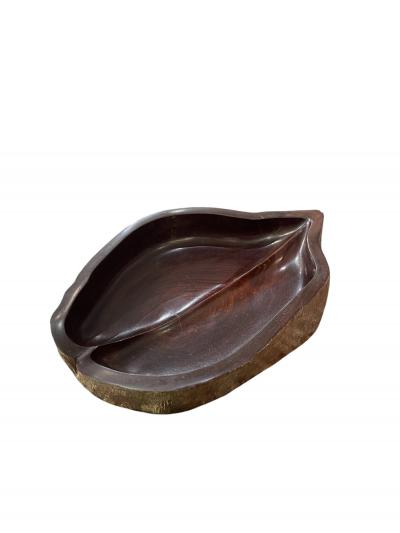  Herm s 1980s Large exotic wood vide poche by Herm s