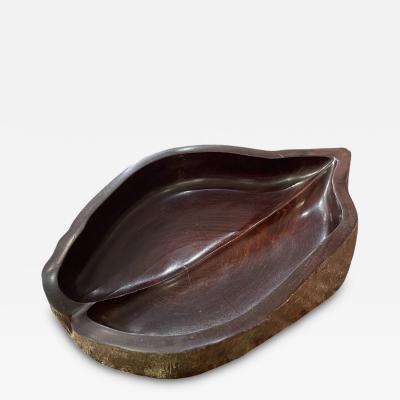  Herm s 1980s Large exotic wood vide poche by Herm s