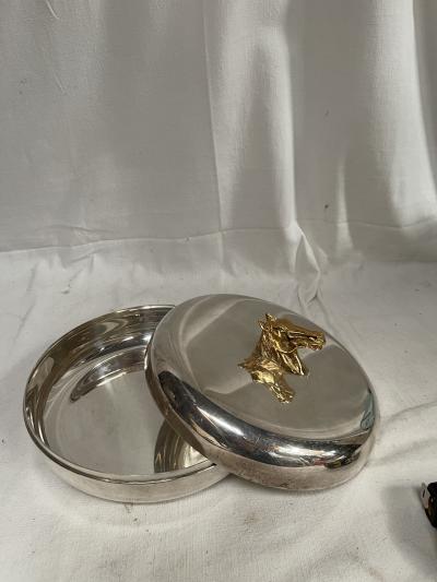  Herm s 1980s Silver plated large box by Herm s