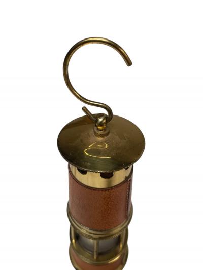  Herm s 1980s Stitched leather mining lamp by Herm s