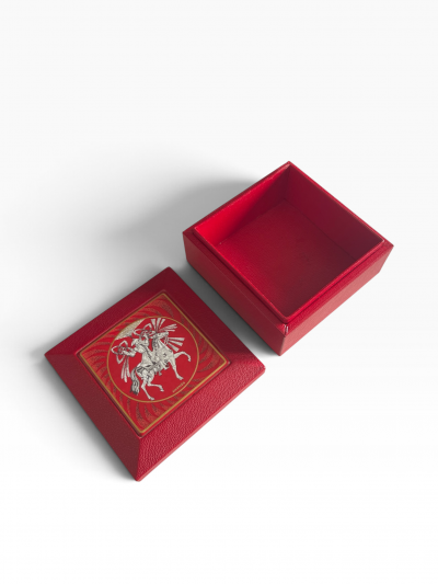  Herm s 1990s Leather decorative box by HERMES
