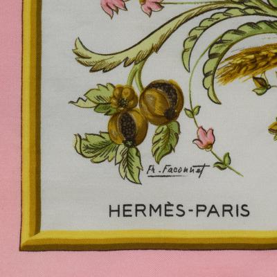  Herm s A fine framed Herm s 90 silk square of Cer s by Fran oise Faconett circa 1967