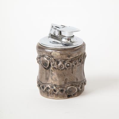  Herm s Bamboo Silver Sterling Lighter by Herm s France c 1950s