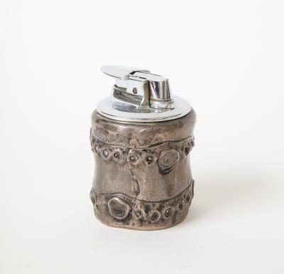  Herm s Bamboo Silver Sterling Lighter by Herm s France c 1950s