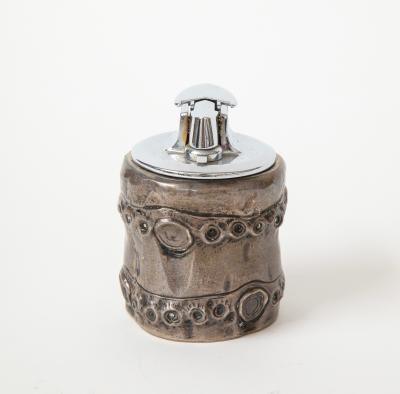  Herm s Bamboo Silver Sterling Lighter by Herm s France c 1950s