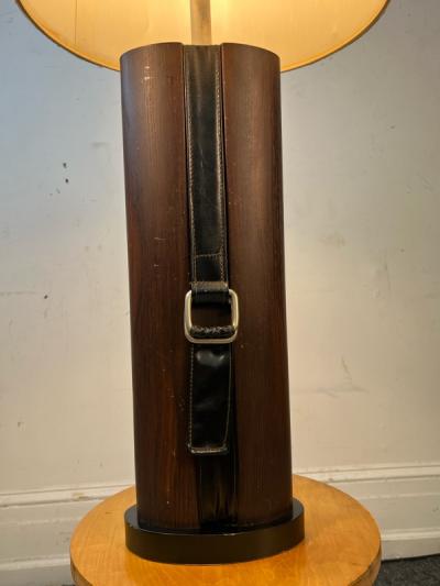  Herm s HERMES STYLE EQUESTRIAN WOOD RESIN LAMP