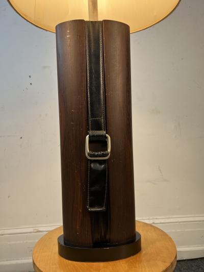  Herm s HERMES STYLE EQUESTRIAN WOOD RESIN LAMP