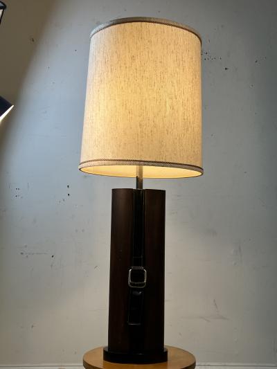 Herm s HERMES STYLE EQUESTRIAN WOOD RESIN LAMP