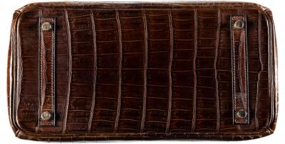  Herm s Herm s Birkin Matte Chocolate Niloticus Crocodile Bag