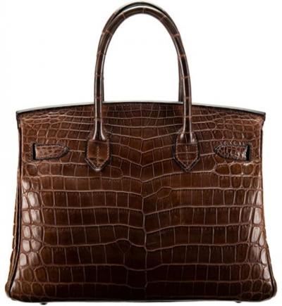  Herm s Herm s Birkin Matte Chocolate Niloticus Crocodile Bag