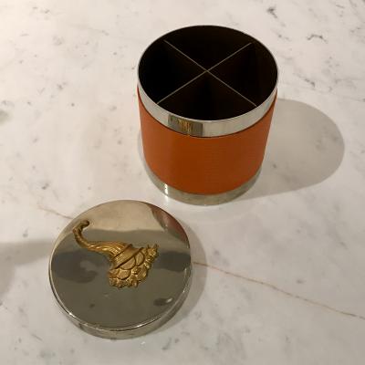  Herm s Herm s Cornucopia Cigarette Canister 1960s signed 