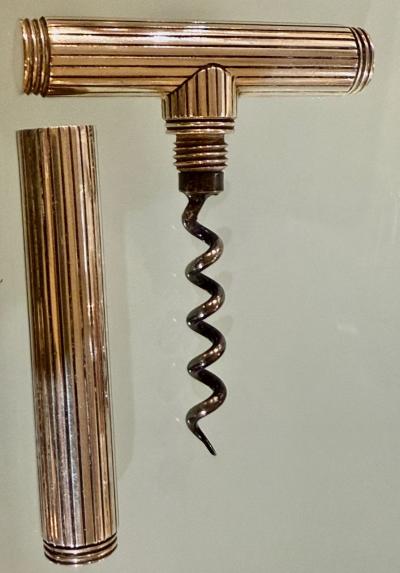  Herm s Herm s Paris Art Deco Silver Plated Corkscrew Wine Opener Circa 1930s