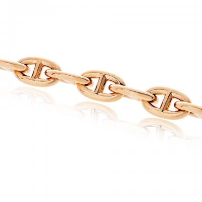  Herm s Hermes 18K Rose Gold 15 Medium Link Bracelet