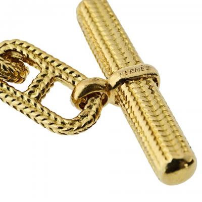  Herm s Hermes Circa 1960s 18K Yellow Gold Necklace