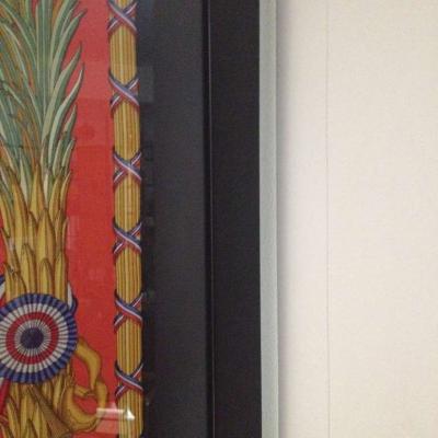  Herm s Hermes Scarf Framed