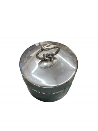  Herm s Large silver plated box by Herm s Paris