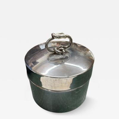  Herm s Large silver plated box by Herm s Paris